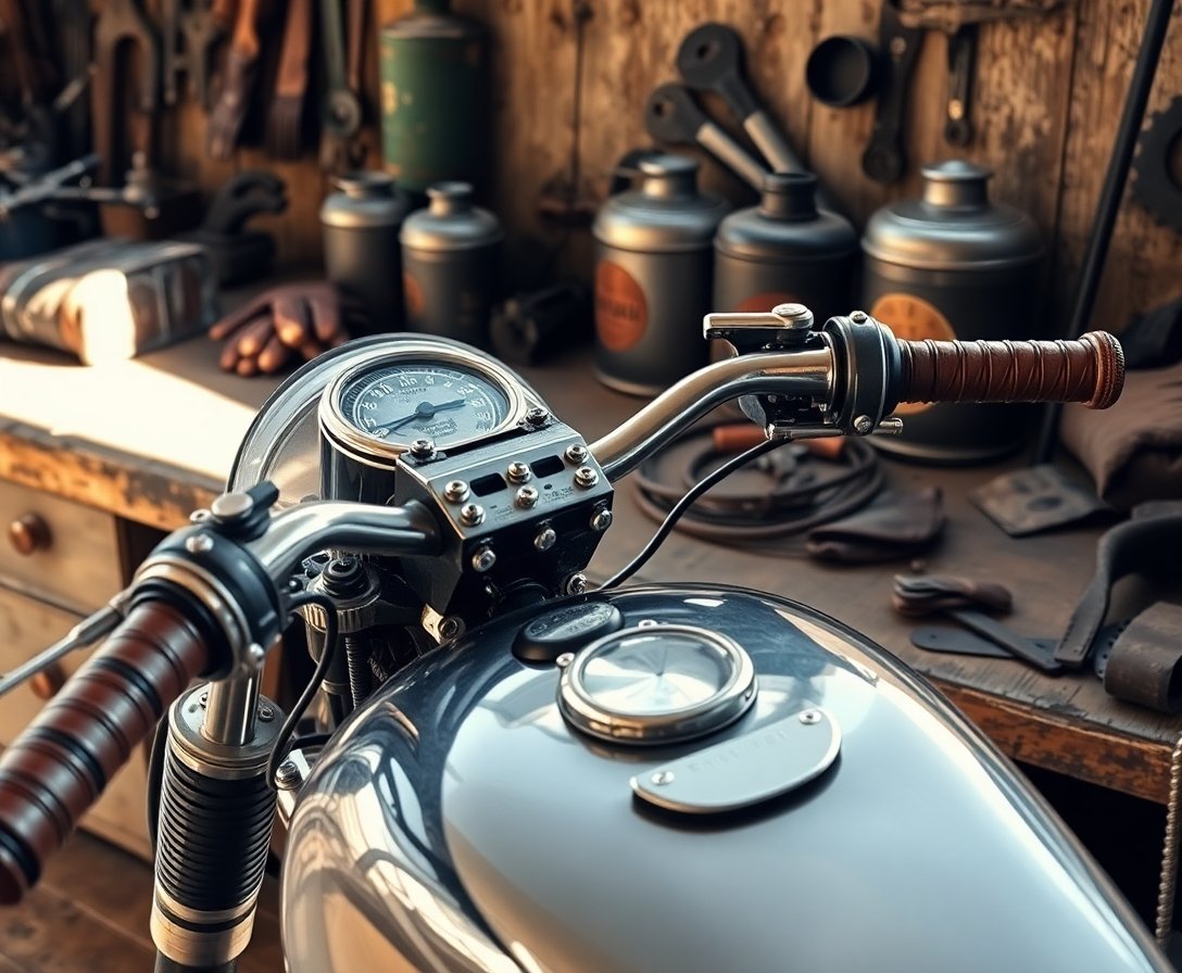 Cafe Racer Motosikletlerde Vintage Parçalar ve Aksesuarlar