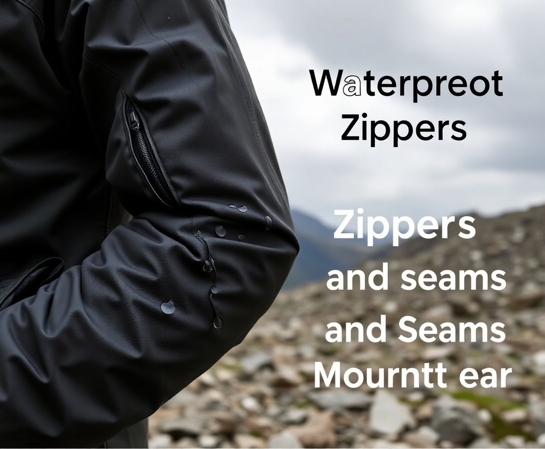 Montlarda Suya Dayanıklı Fermuar ve Dikişler