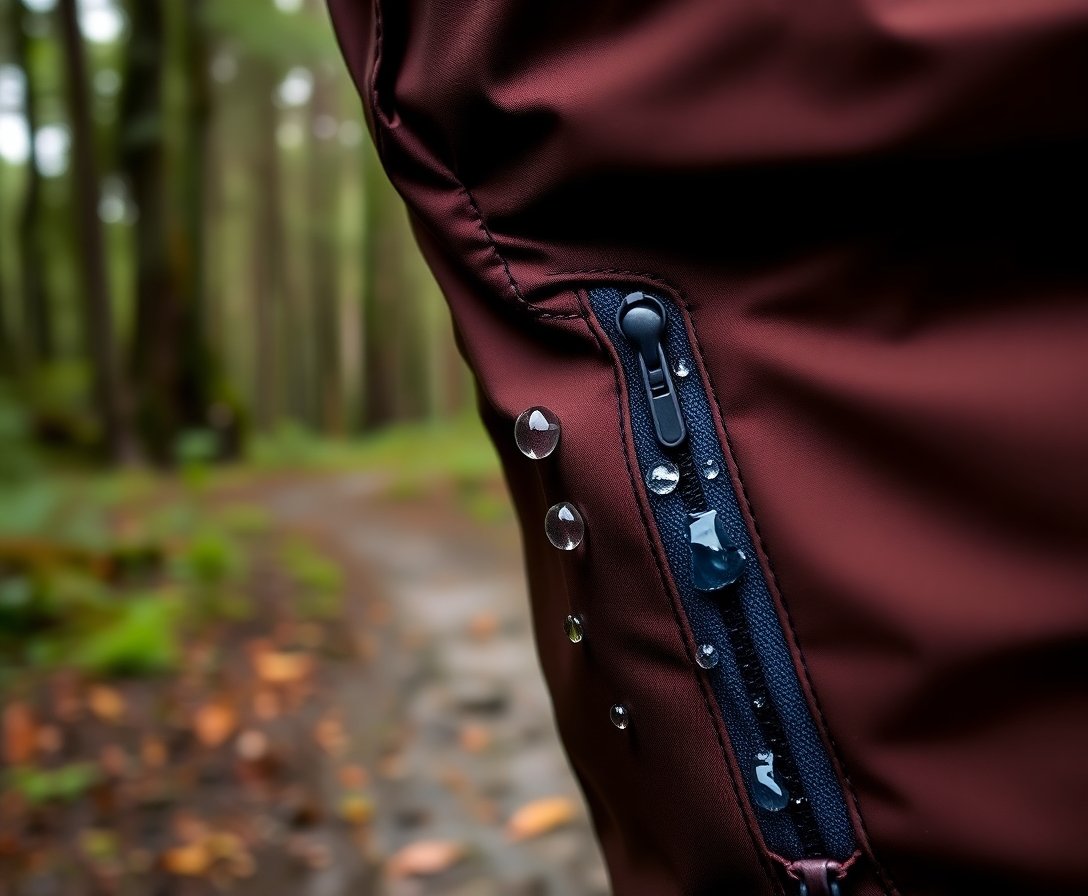 Pantolonlarda Suya Dayanıklı Fermuarlar ve Dikişler Islanmadan Sürün