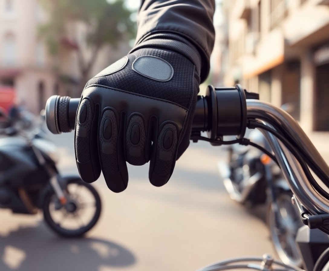Parmak Eklemi Esnekliği Sağlayan Motorsiklet Eldivenleri