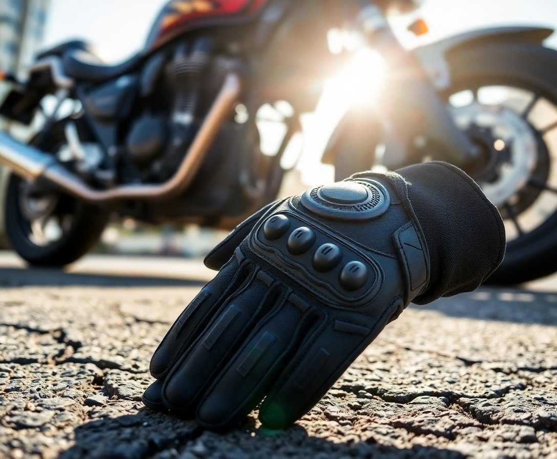 Yaralanmalara Karşı Kırılmaz Kemikli Motorsiklet Eldivenleri