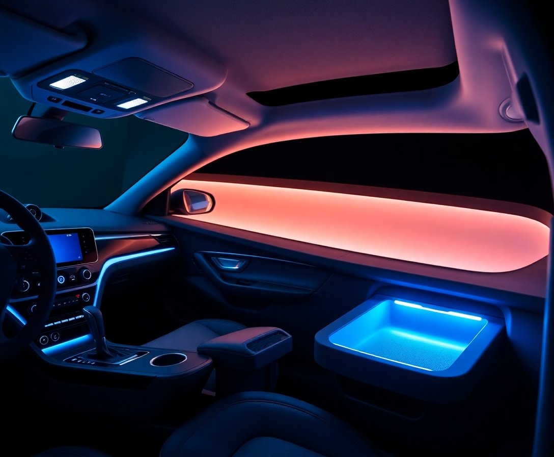 Yüksek Yoğunluklu Boşluk Aydınlatması Araç İçinde Stil ve Pratiklik